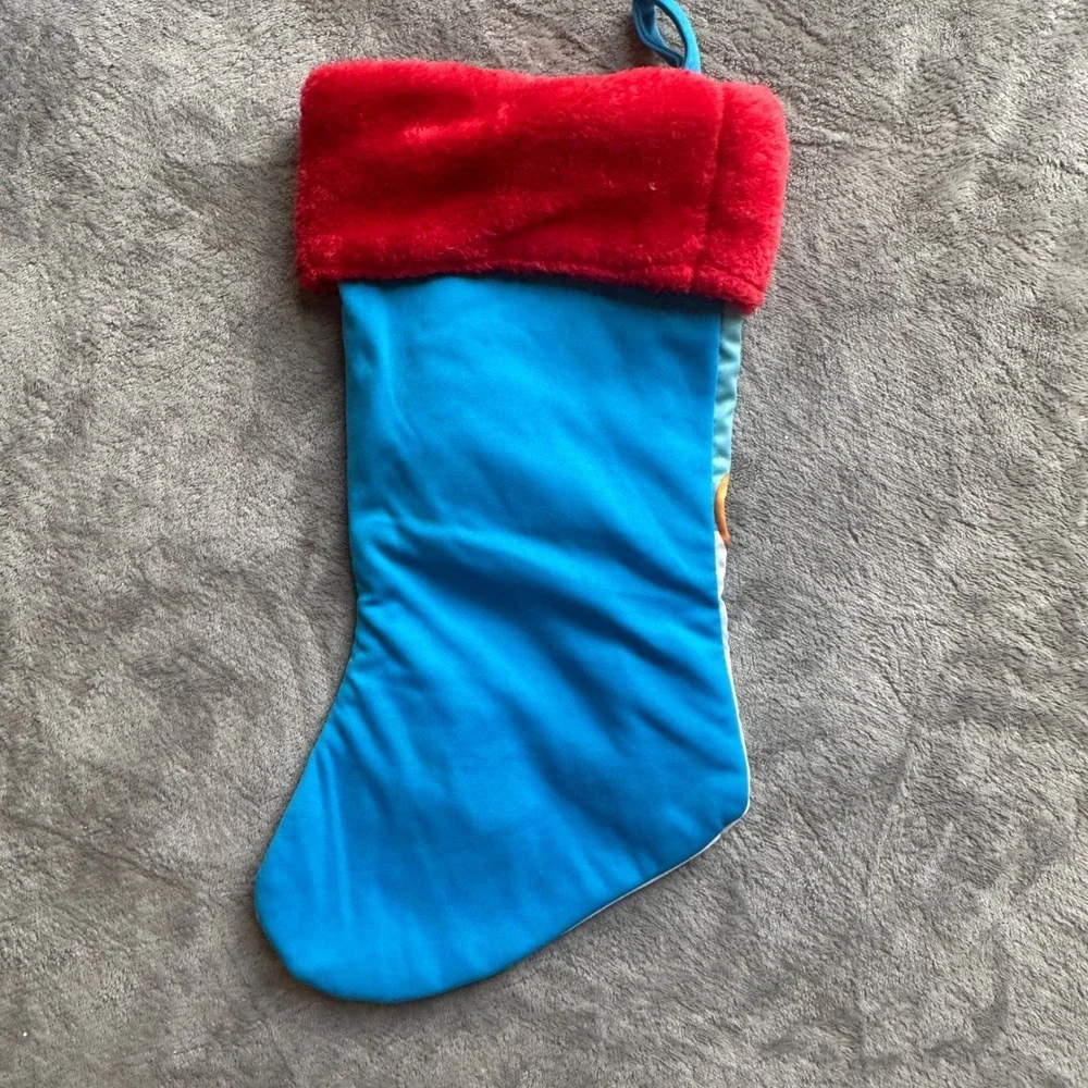 Paw Patrol Christmas Stocking Red Plush Cuff Holiday Gift Bag Decor‎